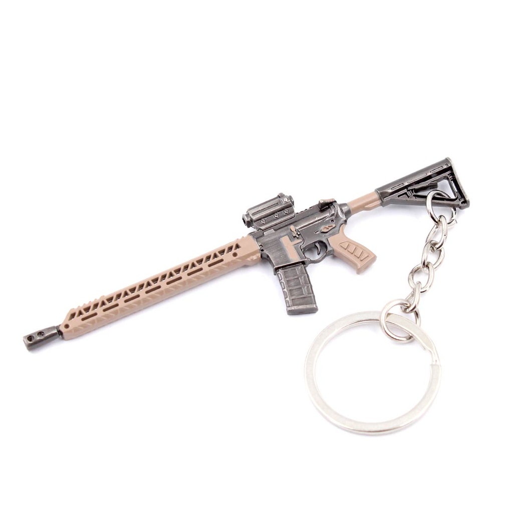 LLAVERO FUSIL MK107 9 CM NEGRO/TAN