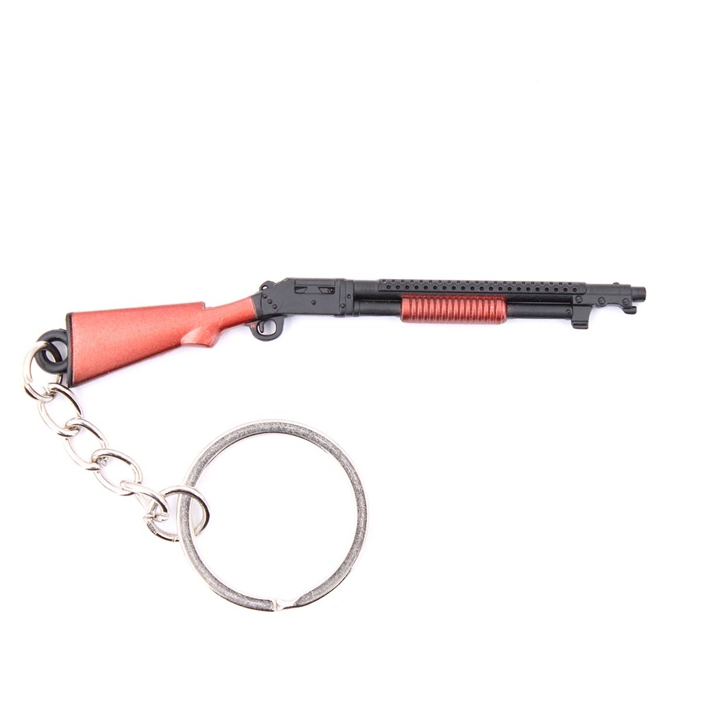 LLAVERO ESCOPETA 8 CM NEGRO/MARRON