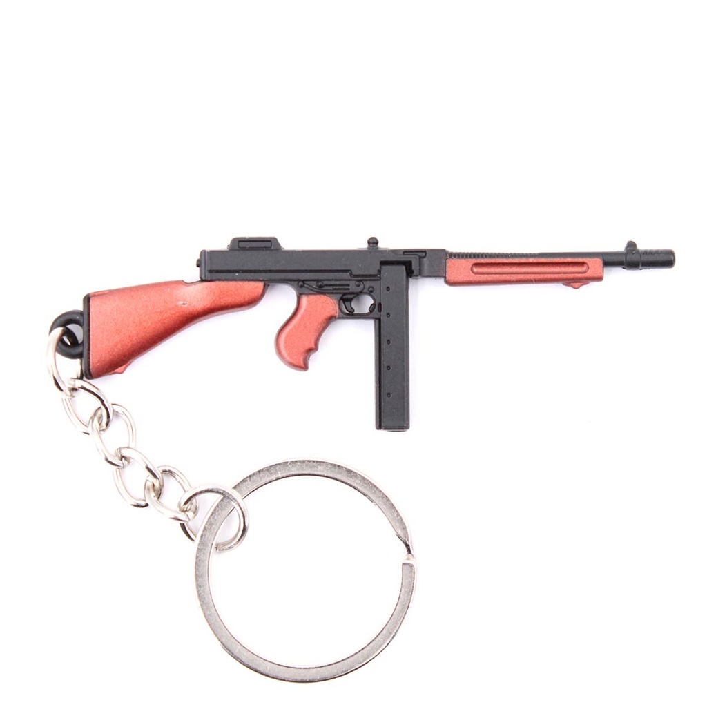 LLAVERO FUSIL THOMPSON 7 CM NEGRO/MARRON