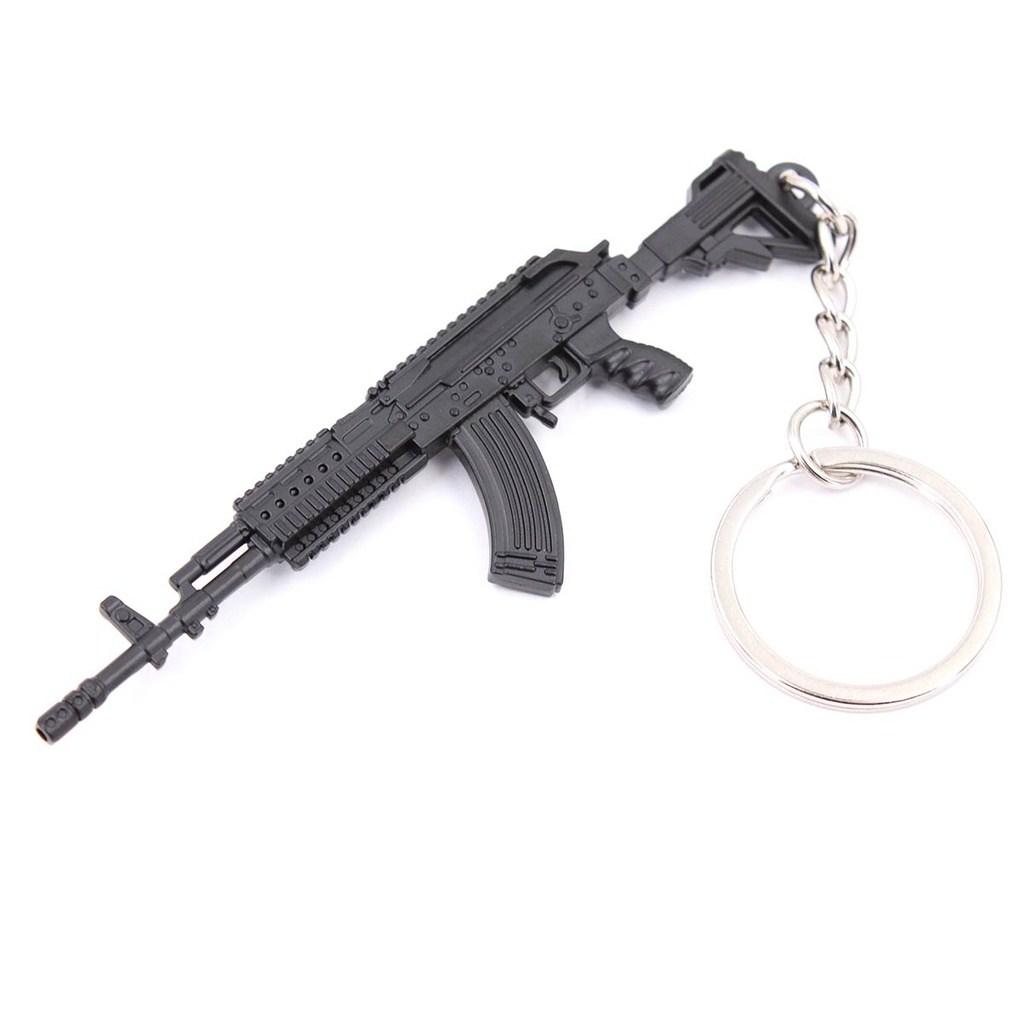 LLAVERO FUSIL M762 9 CM NEGRO