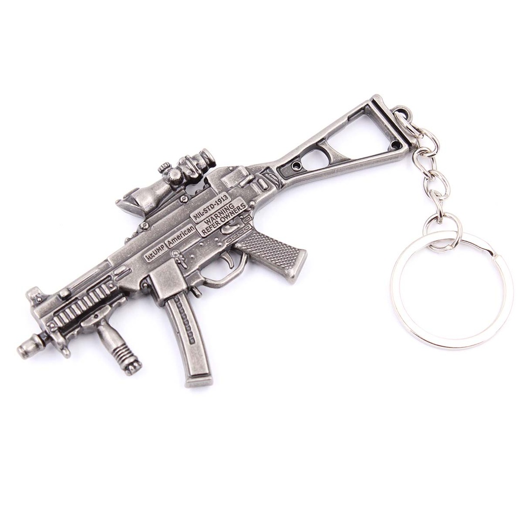 LLAVERO FUSIL UMP9 9 CM NEGRO