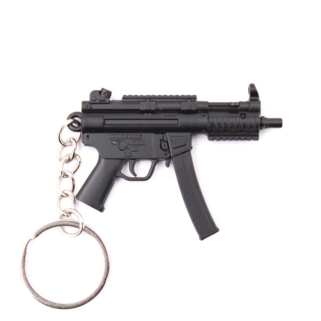 LLAVERO FUSIL MP5K 6 CM NEGRO