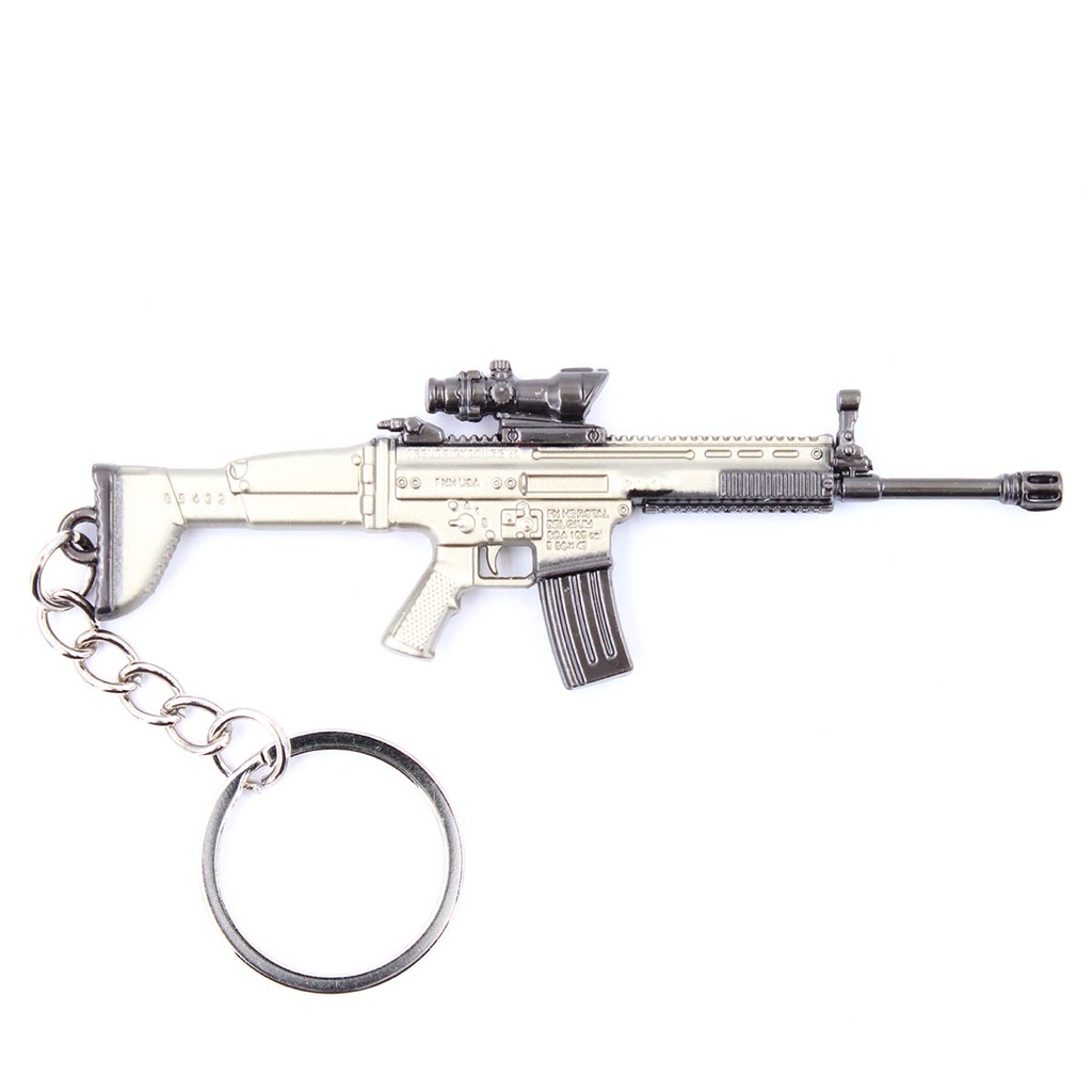 LLAVERO FUSIL SCAR-L 9 CM TAN