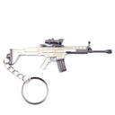 LLAVERO FUSIL SCAR-L 9 CM TAN