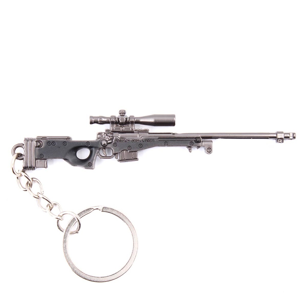 LLAVERO FUSIL L96 9 CM NEGRO