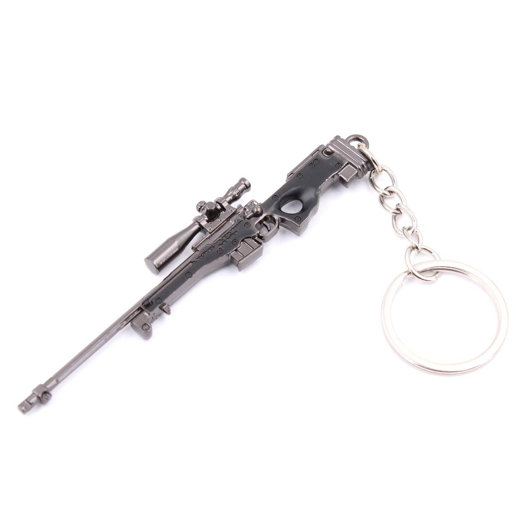 LLAVERO FUSIL L96 9 CM NEGRO