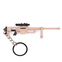LLAVERO FUSIL M200 9 CM TAN