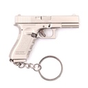 LLAVERO PISTOLA G17 7 CM PLATA