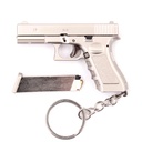 LLAVERO PISTOLA G17 7 CM PLATA
