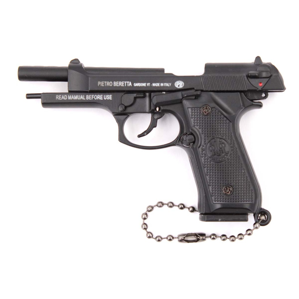 LLAVERO PISTOLA B92F 7,5 CM NEGRO