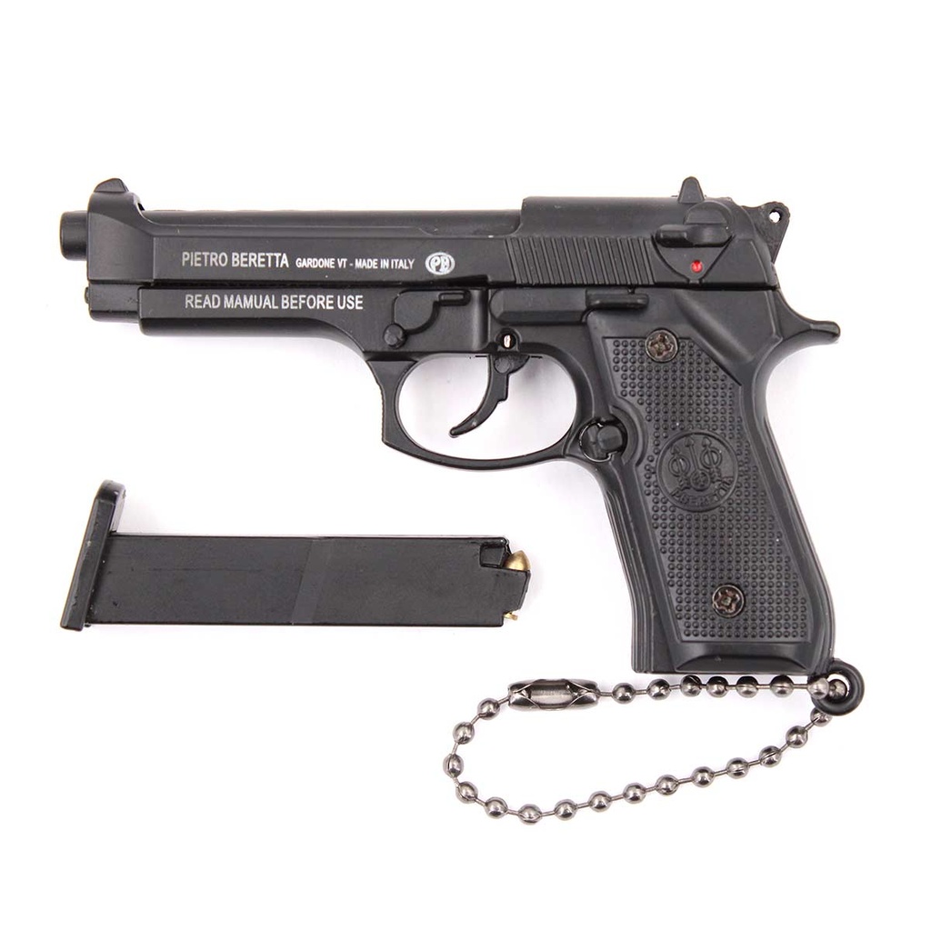 LLAVERO PISTOLA B92F 7,5 CM NEGRO