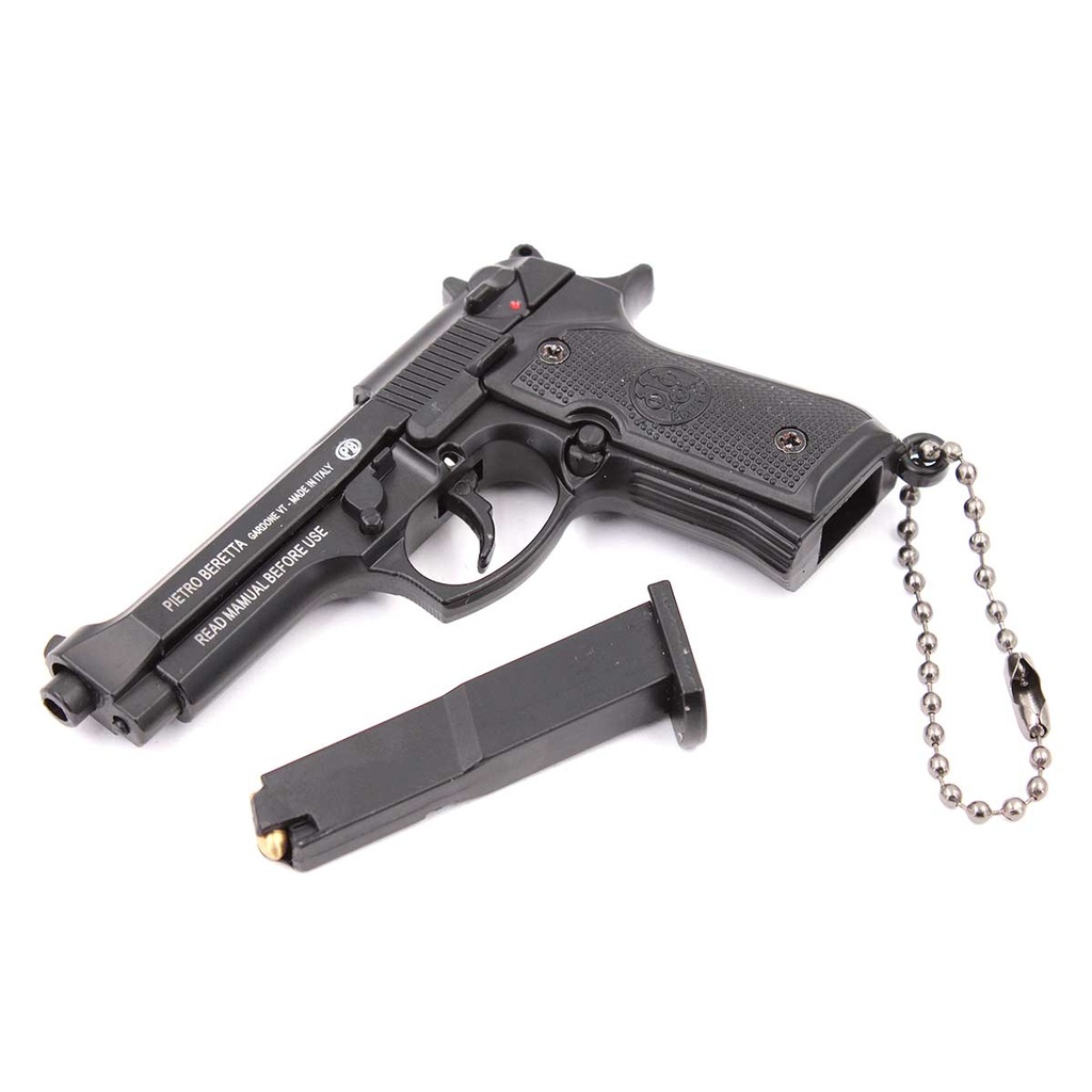LLAVERO PISTOLA B92F 7,5 CM NEGRO