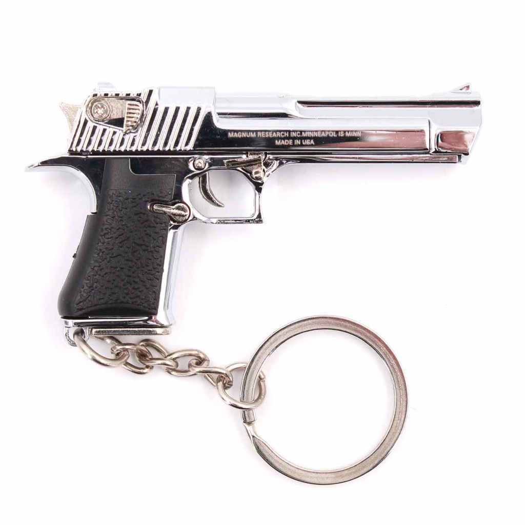 LLAVERO PISTOLA DESERT EAGLE 6,6 CM PLATA