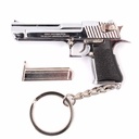 LLAVERO PISTOLA DESERT EAGLE 6,6 CM PLATA