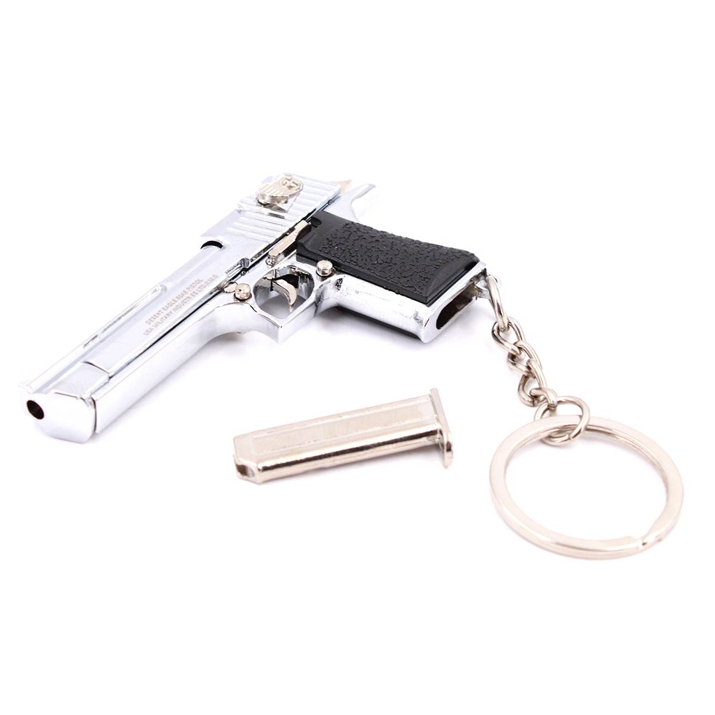 LLAVERO PISTOLA DESERT EAGLE 6,6 CM PLATA