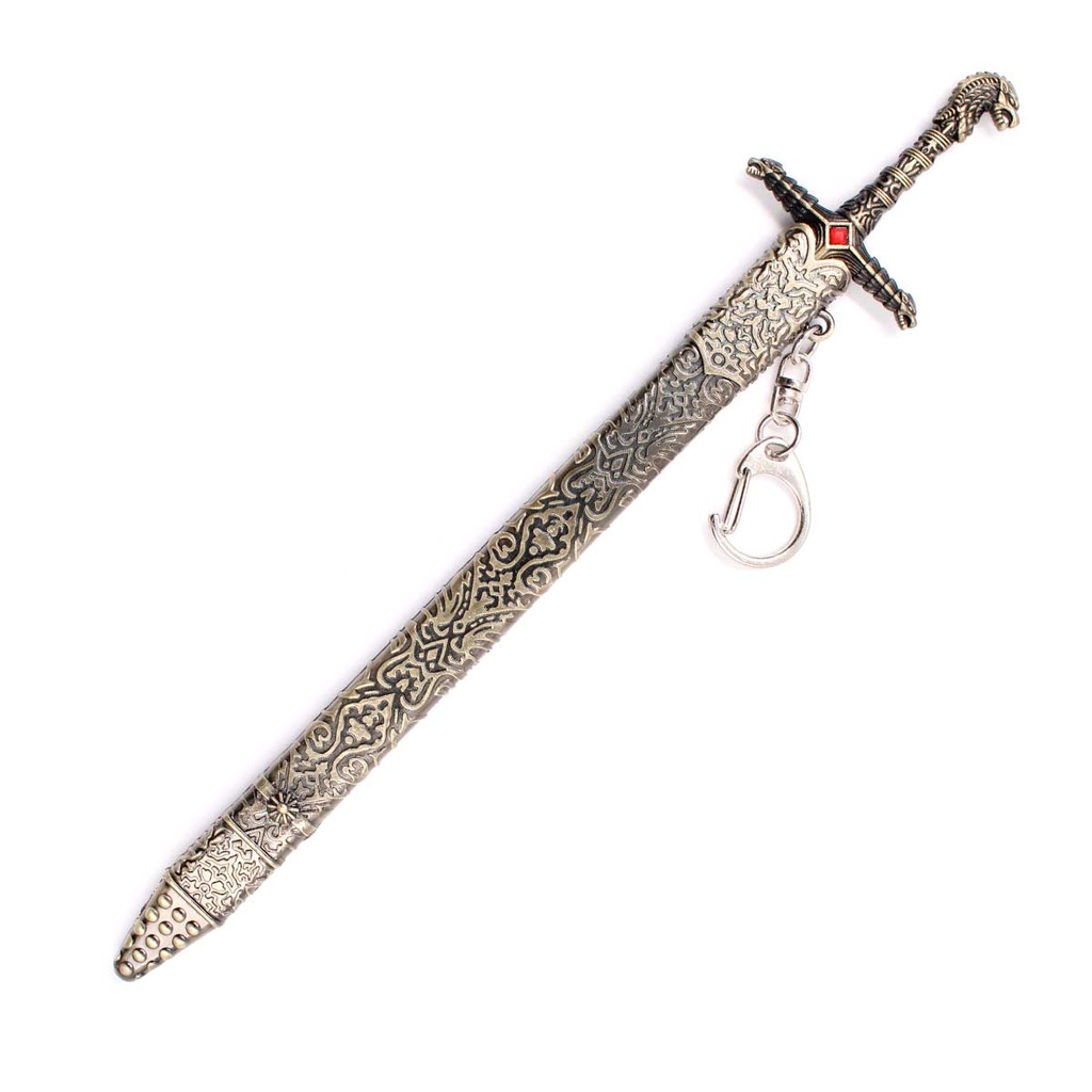 LLAVERO ESPADA 1209 GOT 9 CM DORADO