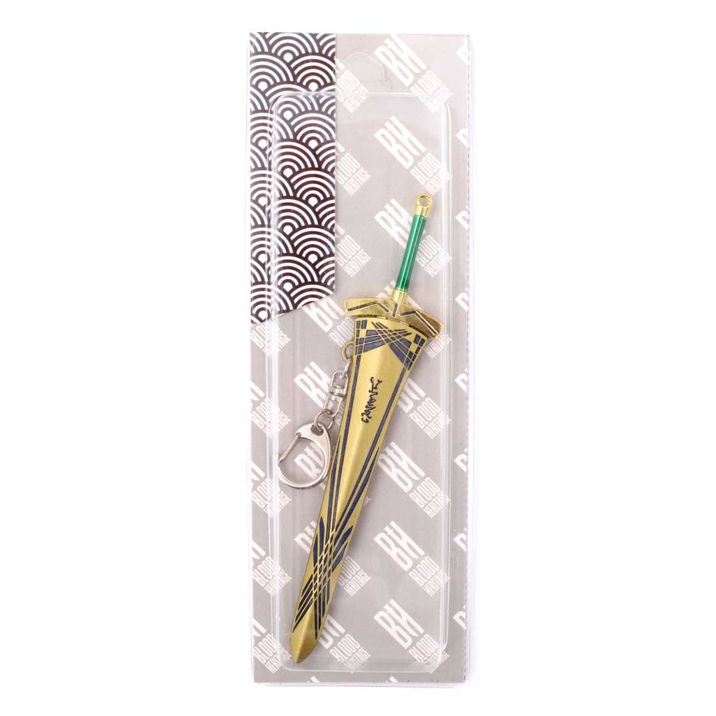 LLAVERO ESPADA 1240 16 CM DORADO/VERDE