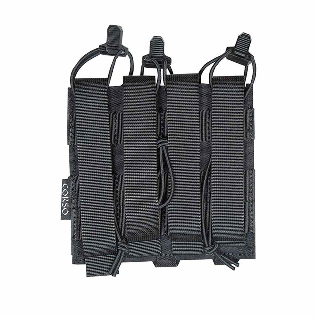 POUCH CORSO CARGADOR MP5/MP7 TRIPLE DAGGER LASER NEGRO