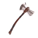 HACHA THR 21 CM PLATA/MARRON