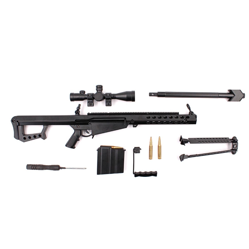 FUSIL BARRETT ESCALA 1:3 35 CM NEGRO
