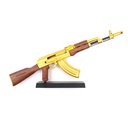 FUSIL AK ESCALA 1:3 24 CM DORADO