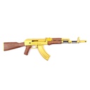 FUSIL AK ESCALA 1:3 24 CM DORADO