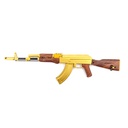 FUSIL AK ESCALA 1:3 24 CM DORADO