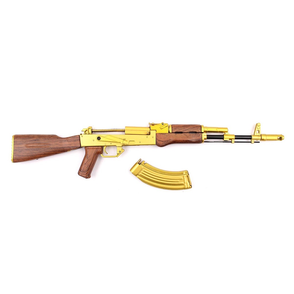 FUSIL AK ESCALA 1:3 24 CM DORADO