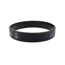 PULSERA IMMORTAL PVC POLICIA NACIONAL NEGRA