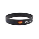 PULSERA IMMORTAL PVC POLICIA NACIONAL NEGRA