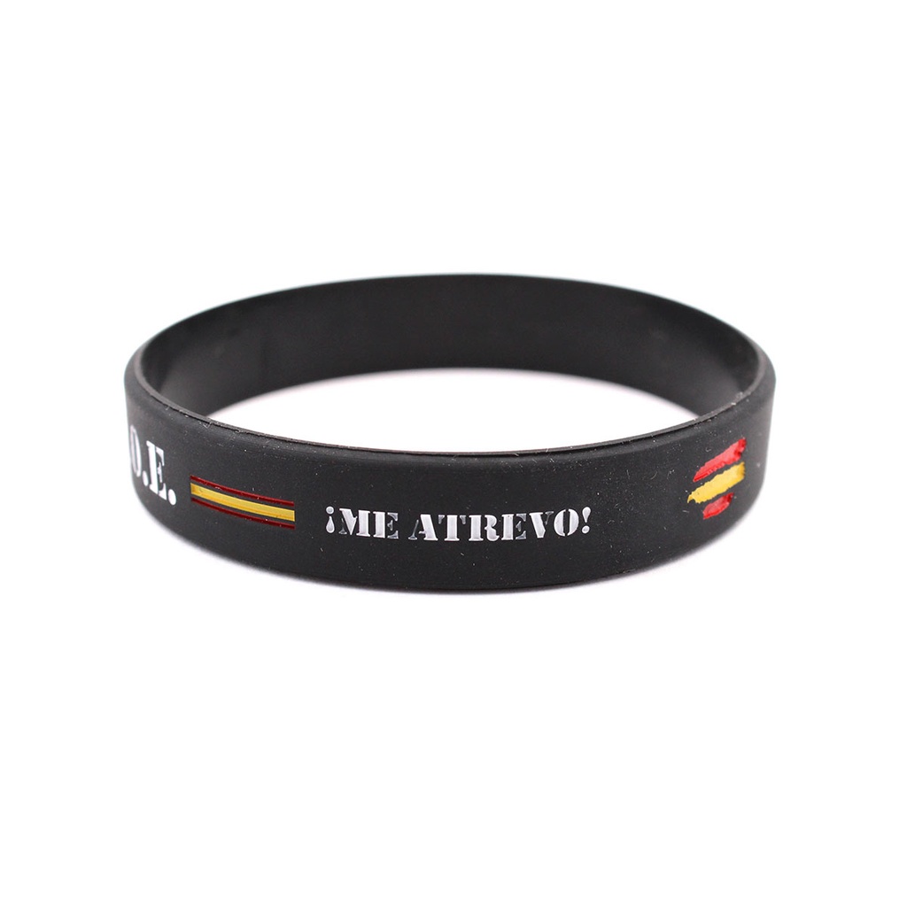 PULSERA IMMORTAL PVC G.O.E NEGRA