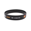 PULSERA IMMORTAL PVC G.O.E NEGRA