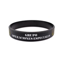 PULSERA IMMORTAL PVC G.O.E NEGRA