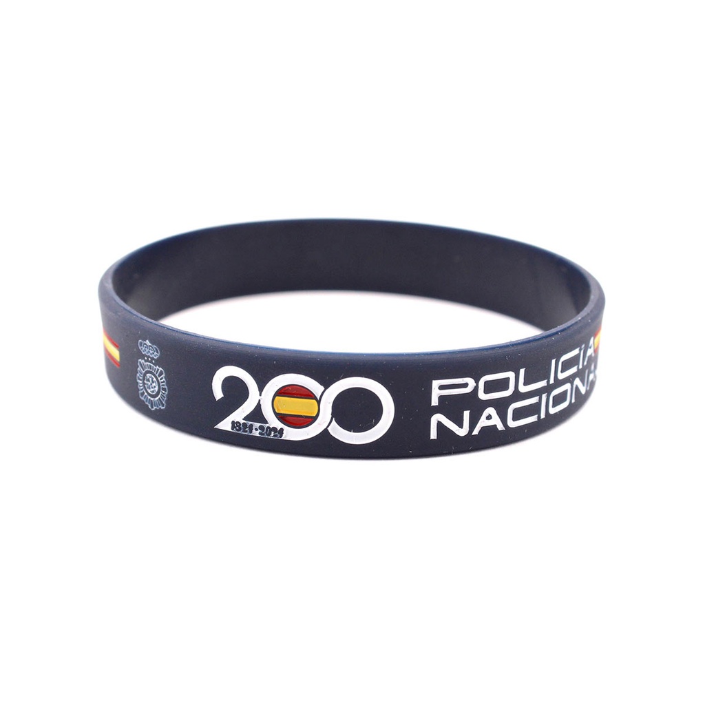 PULSERA IMMORTAL PVC POLICIA NACIONAL 200 ANIVERSARIO MARINO