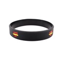 PULSERA IMMORTAL PVC BANDERA ESPAÑA NEGRA