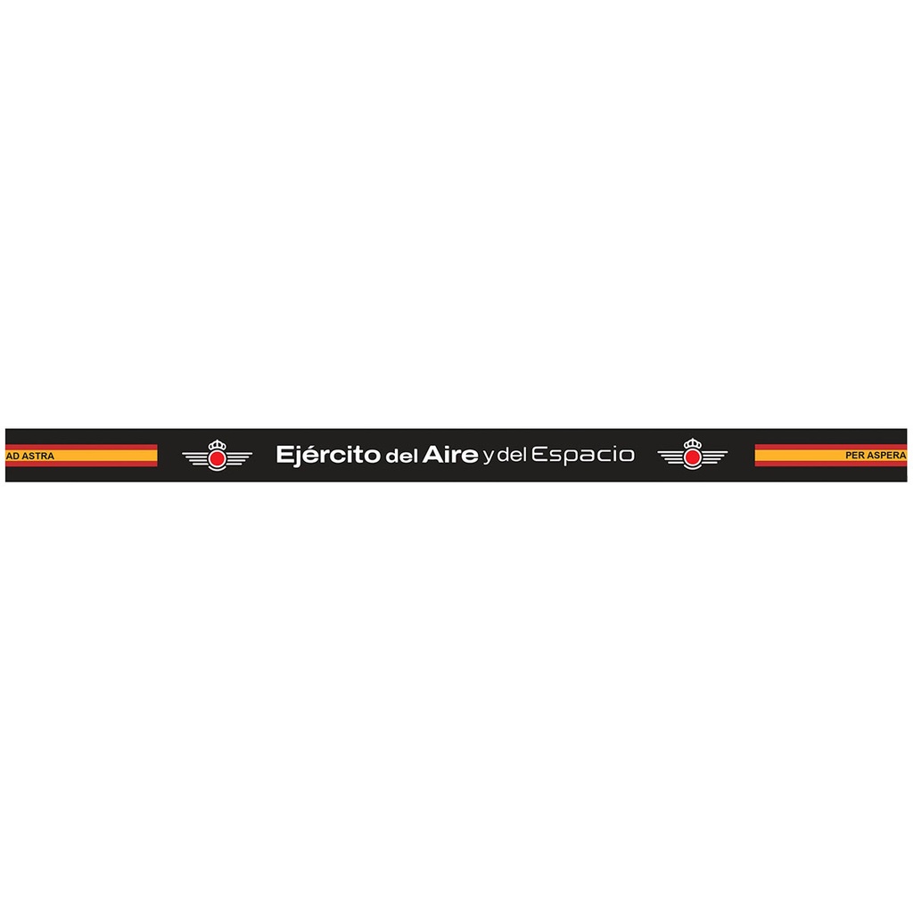 PULSERA IMMORTAL PVC EJERCITO DEL AIRE NEGRA