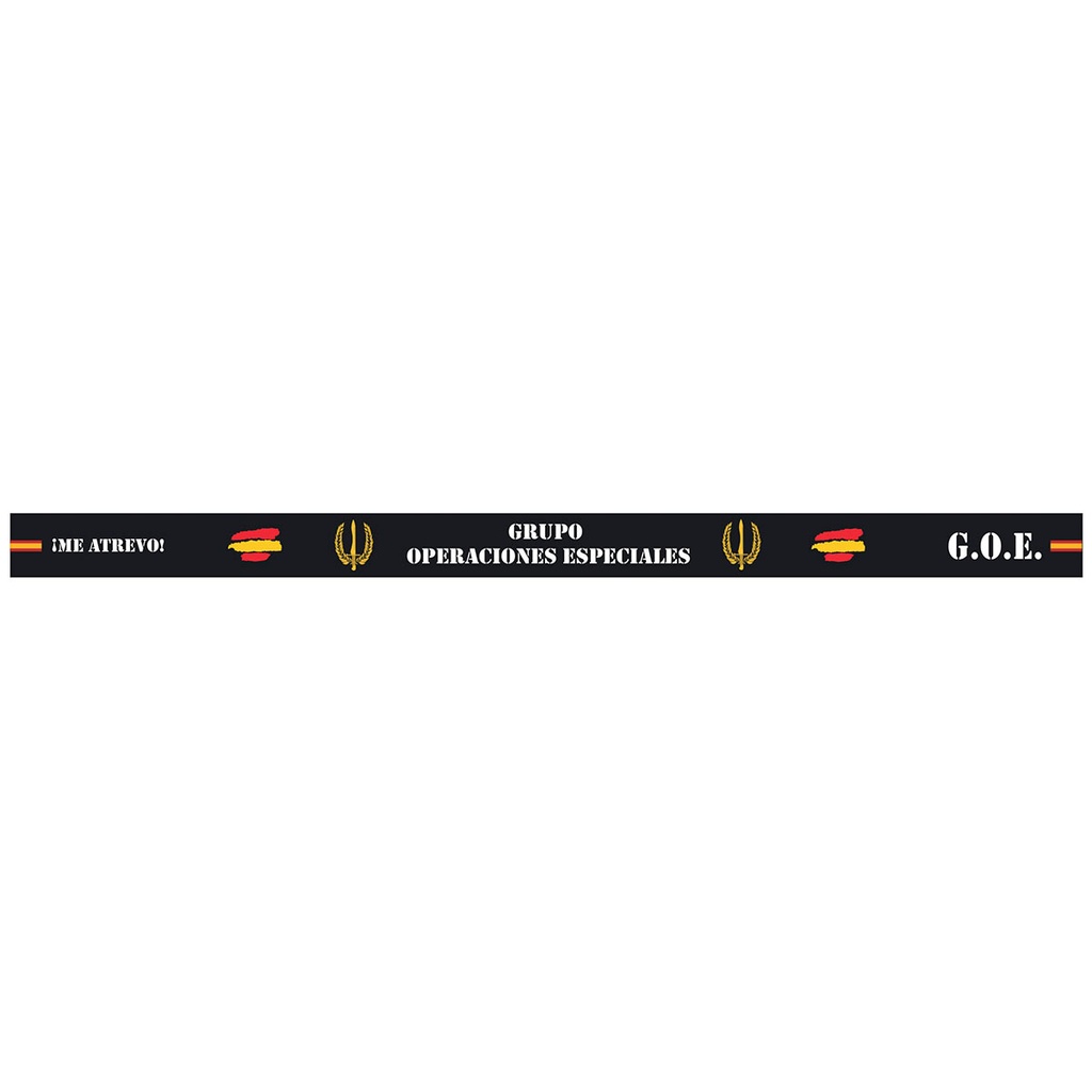PULSERA IMMORTAL PVC G.O.E NEGRA