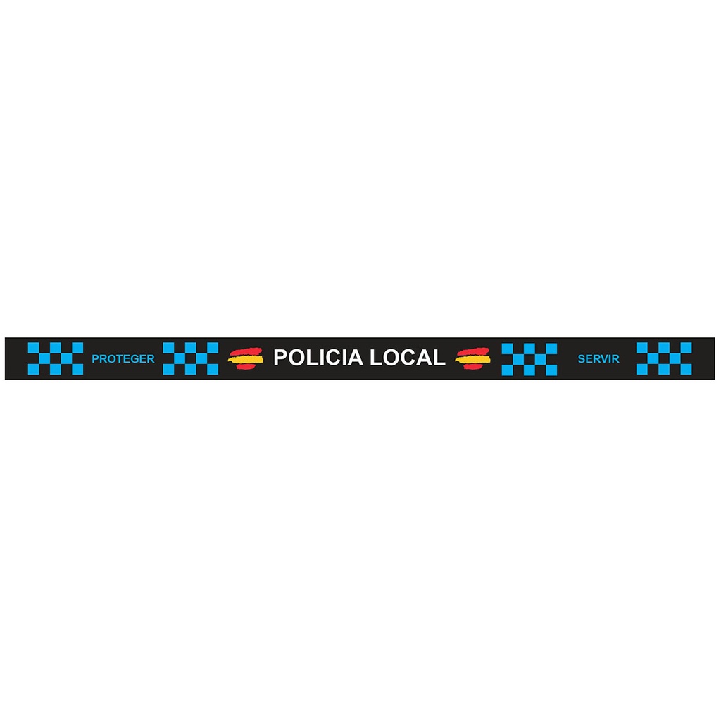 PULSERA IMMORTAL PVC POLICIA LOCAL NEGRA