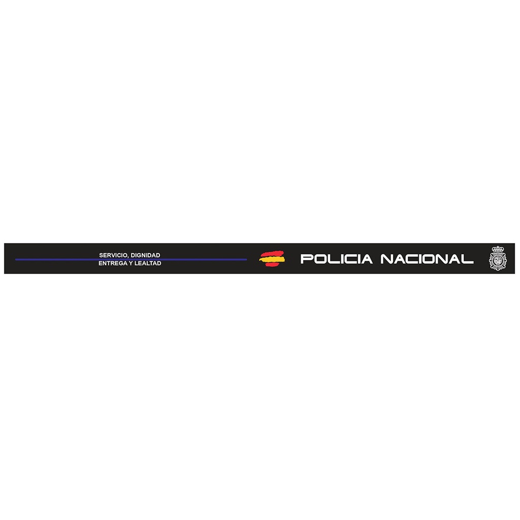 PULSERA IMMORTAL PVC POLICIA NACIONAL NEGRA