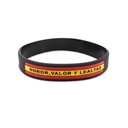 PULSERA IMMORTAL PVC BORGOÑA NEGRA