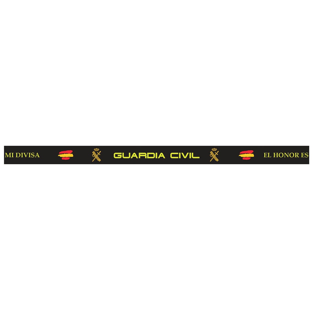 PULSERA IMMORTAL PVC GUARDIA CIVIL NEGRA