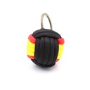 LLAVERO BOLA IMMORTAL PARACORD BANDERA ESPAÑA NEGRO