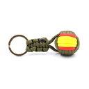 LLAVERO BOLA IMMORTAL PARACORD BANDERA ESPAÑA VERDE