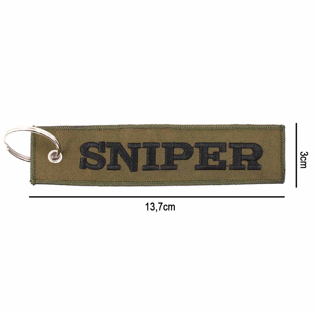 LLAVERO CINTA RECTANGULAR IMMORTAL SNIPER VERDE