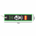 LLAVERO CINTA RECTANGULAR IMMORTAL LEGION CRISTO NEGRO