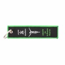 LLAVERO CINTA RECTANGULAR IMMORTAL LEGION CRISTO NEGRO