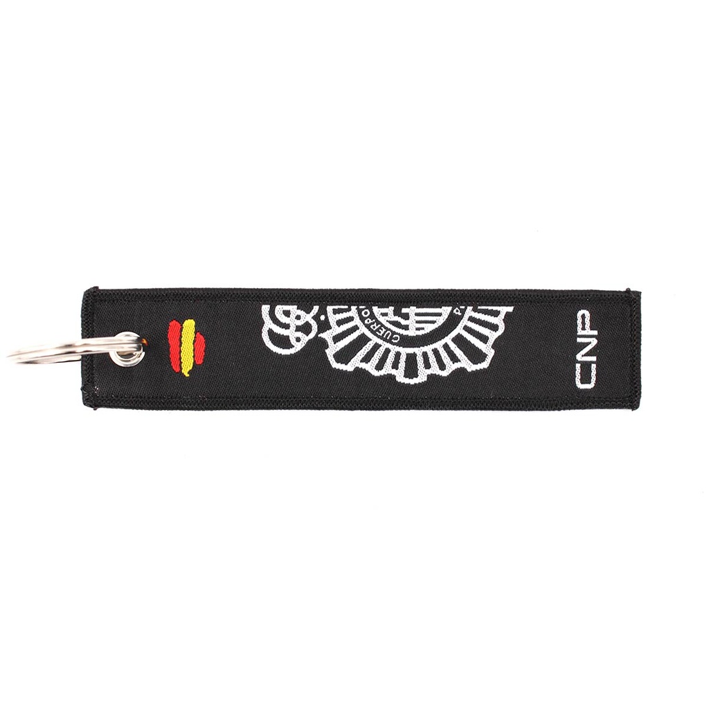 LLAVERO CINTA RECTANGULAR IMMORTAL POLICIA NACIONAL NEGRO/MARINO