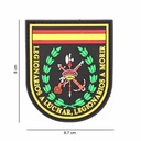 PARCHE IMMORTAL PVC 3D LEGIONARIOS A LUCHAR NEGRO