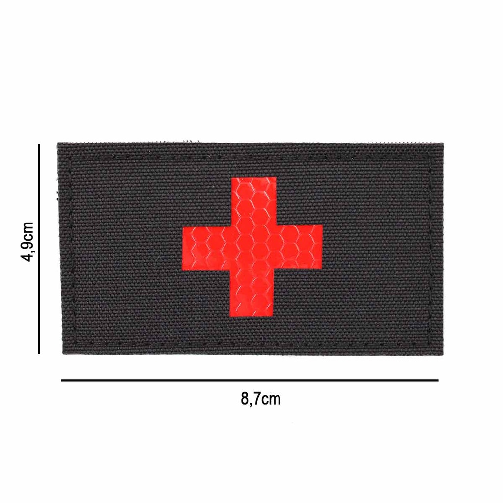 PARCHE IMMORTAL PVC 3D IR MEDICAL NEGRO