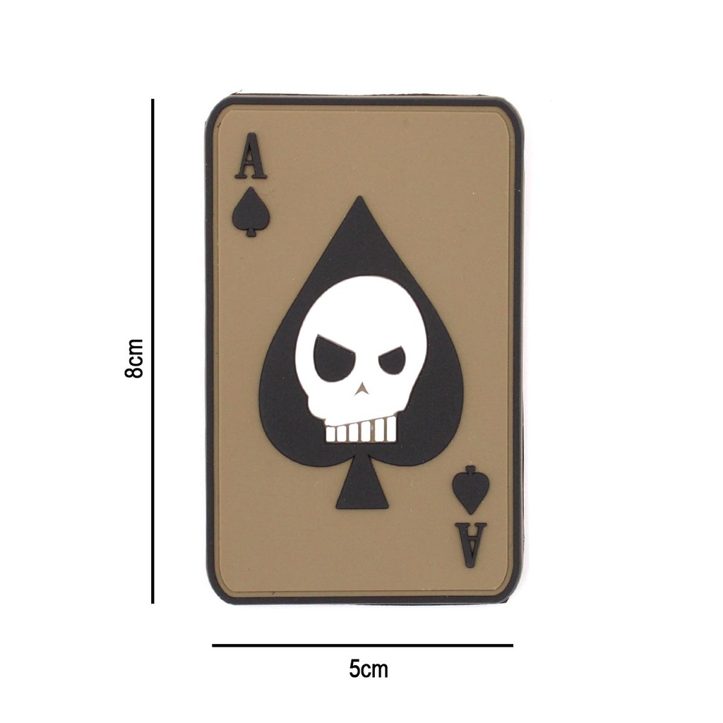 PARCHE IMMORTAL PVC 3D CARTA PICA CALAVERA COYOTE